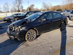 Salvage cars for sale at Bridgeton, MO auction: 2015 Honda Civic EXL