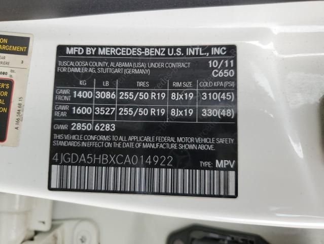 2012 Mercedes-Benz ML 350 4matic