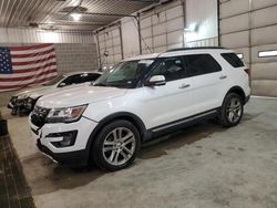 Salvage cars for sale at Columbia, MO auction: 2017 Ford Explorer Limited