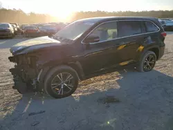 Salvage cars for sale at Harleyville, SC auction: 2019 Toyota Highlander LE