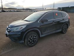 Salvage cars for sale from Copart Colorado Springs, CO: 2016 Honda CR-V SE