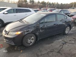 Salvage cars for sale at Exeter, RI auction: 2014 Honda Civic LX