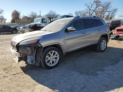 Salvage cars for sale at Wichita, KS auction: 2018 Jeep Cherokee Latitude Plus