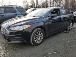 Salvage cars for sale at Waldorf, MD auction: 2017 Ford Fusion S