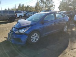 Salvage cars for sale at Denver, CO auction: 2019 Hyundai Accent SE