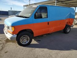 Salvage trucks for sale at Anthony, TX auction: 2001 Ford Econoline E150 Van