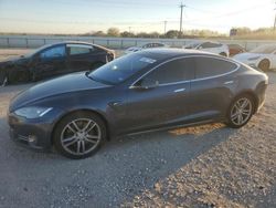 Salvage cars for sale at San Antonio, TX auction: 2014 Tesla Model S