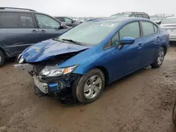 Salvage cars for sale at Elgin, IL auction: 2015 Honda Civic LX