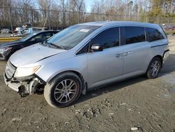 Salvage cars for sale at Waldorf, MD auction: 2011 Honda Odyssey EXL