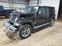 Salvage cars for sale at Houston, TX auction: 2018 Jeep Wrangler Unlimited Sahara