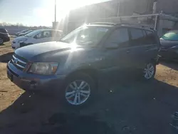 Salvage cars for sale at Fredericksburg, VA auction: 2006 Toyota Highlander Hybrid