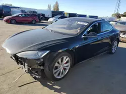 Salvage cars for sale from Copart Hayward, CA: 2015 Tesla Model S