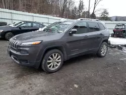 Salvage cars for sale from Copart Center Rutland, VT: 2015 Jeep Cherokee Limited