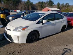 Salvage cars for sale at Mendon, MA auction: 2014 Toyota Prius