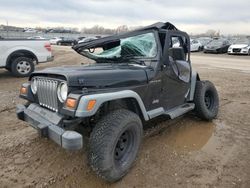 Salvage cars for sale at Kansas City, KS auction: 1999 Jeep Wrangler / TJ SE