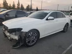 Salvage cars for sale from Copart Rancho Cucamonga, CA: 2021 Mercedes-Benz E 350