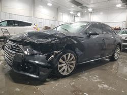 Salvage cars for sale at Wayland, MI auction: 2018 Audi A4 Premium