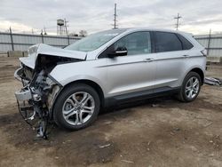 Salvage cars for sale at Chicago Heights, IL auction: 2017 Ford Edge Titanium