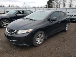 Salvage cars for sale at Bowmanville, ON auction: 2013 Honda Civic LX