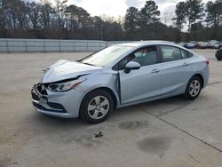 Salvage cars for sale at Gaston, SC auction: 2017 Chevrolet Cruze LS