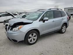 2015 Subaru Forester 2.5I Limited en venta en Kansas City, KS