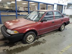 Salvage cars for sale from Copart Pasco, WA: 1990 Toyota Corolla DLX