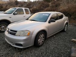 Salvage cars for sale at Reno, NV auction: 2012 Dodge Avenger SE