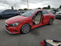 Salvage cars for sale at Miami, FL auction: 2018 Mercedes-Benz CLA 250