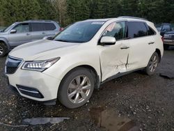 Acura salvage cars for sale: 2016 Acura MDX Advance