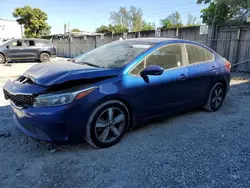 Salvage cars for sale at Opa Locka, FL auction: 2018 KIA Forte LX