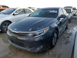 Salvage cars for sale at Grand Prairie, TX auction: 2017 KIA Optima Hybrid