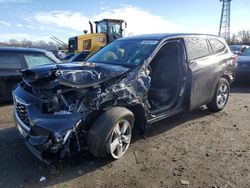 Salvage cars for sale at Windsor, NJ auction: 2022 Toyota Highlander L