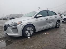 Salvage cars for sale at Chicago Heights, IL auction: 2017 Hyundai Ioniq Blue