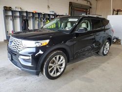 Salvage cars for sale at Candia, NH auction: 2021 Ford Explorer Platinum