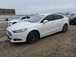 Salvage cars for sale from Copart Kansas City, KS: 2016 Ford Fusion Titanium