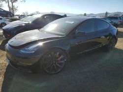 Salvage cars for sale at San Martin, CA auction: 2020 Tesla Model 3