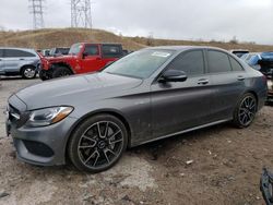 Salvage cars for sale at Littleton, CO auction: 2018 Mercedes-Benz C 43 4matic AMG