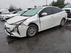 Salvage cars for sale at San Martin, CA auction: 2016 Toyota Prius