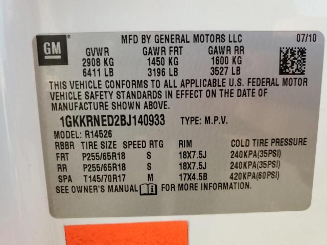 2011 GMC Acadia SLE