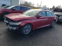 Salvage cars for sale at Woodburn, OR auction: 2019 Honda Accord Touring Hybrid