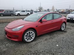 Salvage cars for sale at Eugene, OR auction: 2021 Tesla Model 3