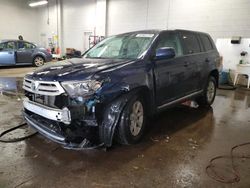 Toyota salvage cars for sale: 2013 Toyota Highlander Base