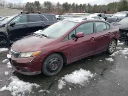 Honda Civic ex salvage cars for sale: 2012 Honda Civic EX