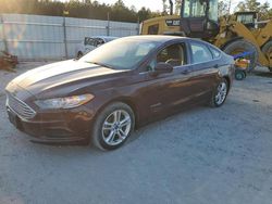 Salvage cars for sale at Harleyville, SC auction: 2018 Ford Fusion SE Hybrid