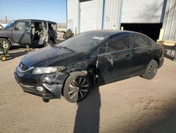 Salvage cars for sale at Albuquerque, NM auction: 2015 Honda Civic EXL