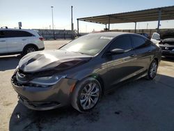 Salvage cars for sale at Anthony, TX auction: 2015 Chrysler 200 S