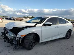 Salvage cars for sale at West Palm Beach, FL auction: 2020 Honda Civic Sport