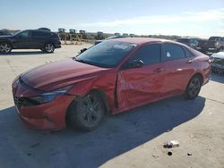 Salvage cars for sale at Grand Prairie, TX auction: 2021 Hyundai Elantra SEL