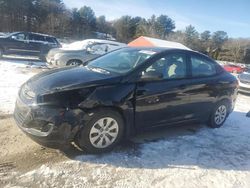 Salvage cars for sale at Mendon, MA auction: 2016 Hyundai Accent SE