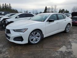 Salvage cars for sale at Bowmanville, ON auction: 2021 Acura TLX Technology